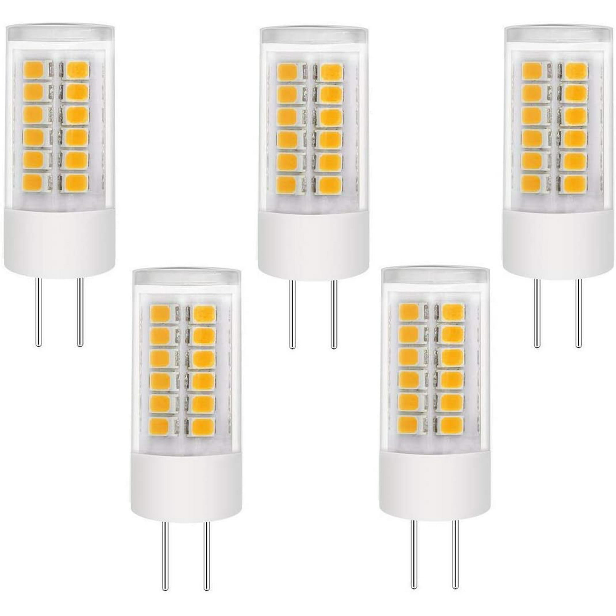 G4 LED Bulb 3W Bi-Pin LED Light Bulb G4 3w LED Warm White Light Lamps AC/DC 12V,20W-30W Halogen Equivalent 5 Pack 3 Watt g4 LED Bulb Warm White 3000K for Landscape Home Lighting,T3 JC Type 